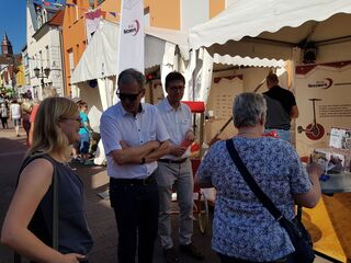 Austausch und Spaß mit den Besuchern